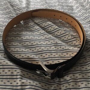 Lands’ End Black Leather Belt